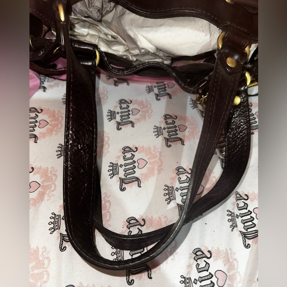 * SOLD *Juicy Couture Pink and Brown rare vintage daydreamer Bag - Picture 3 of 15
